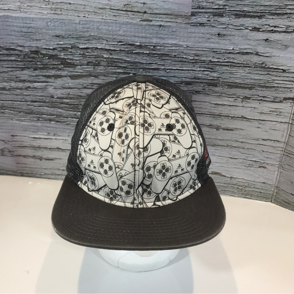 PlayStation Multi Controller Snapback Trucker Cap Hat Rare